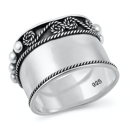 Sterling Silver Bali Ring