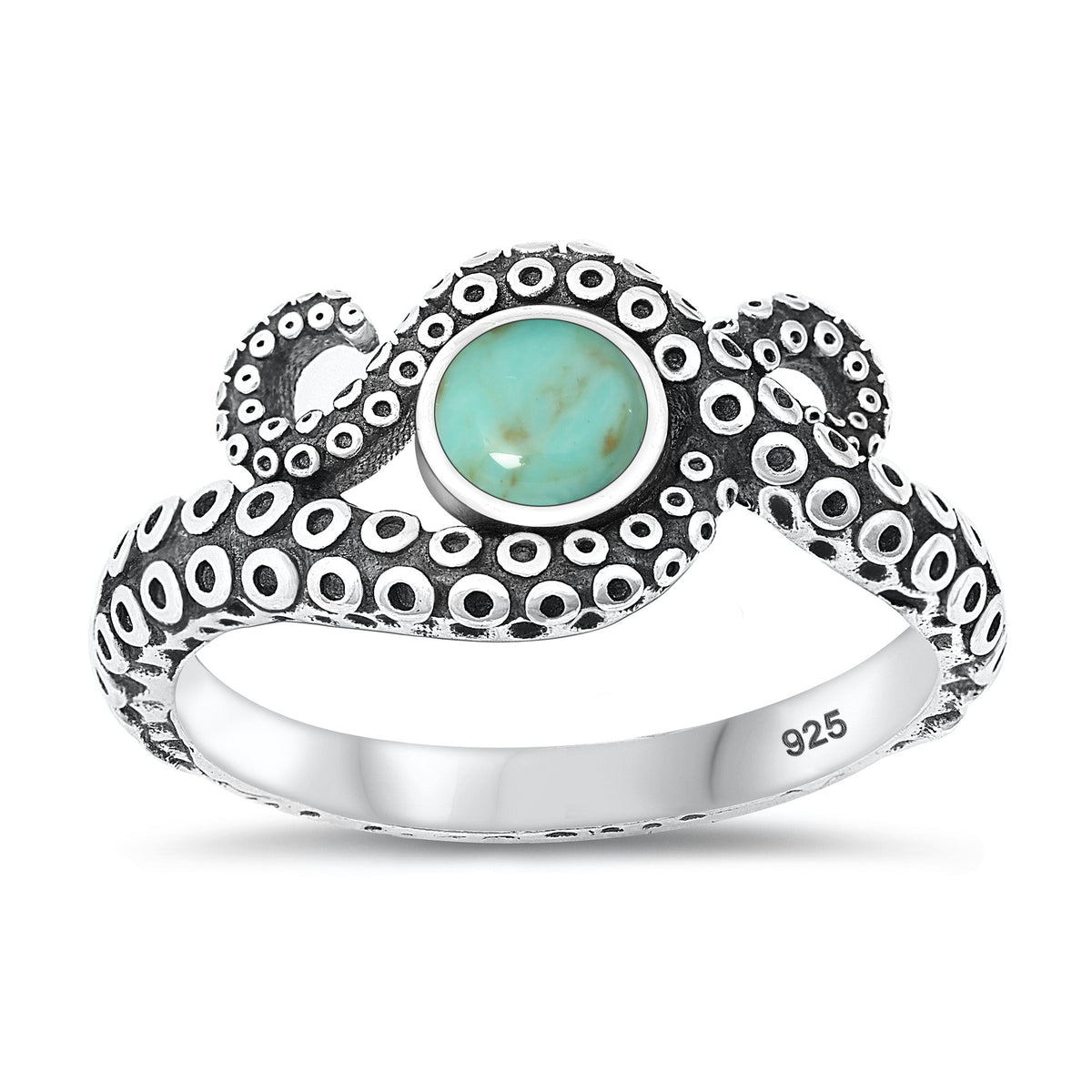 Sterling Silver Octopus Ring