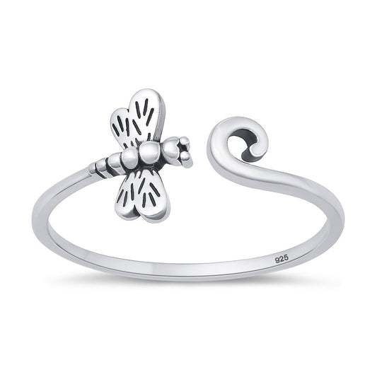 Sterling Silver Dragonfly Ring