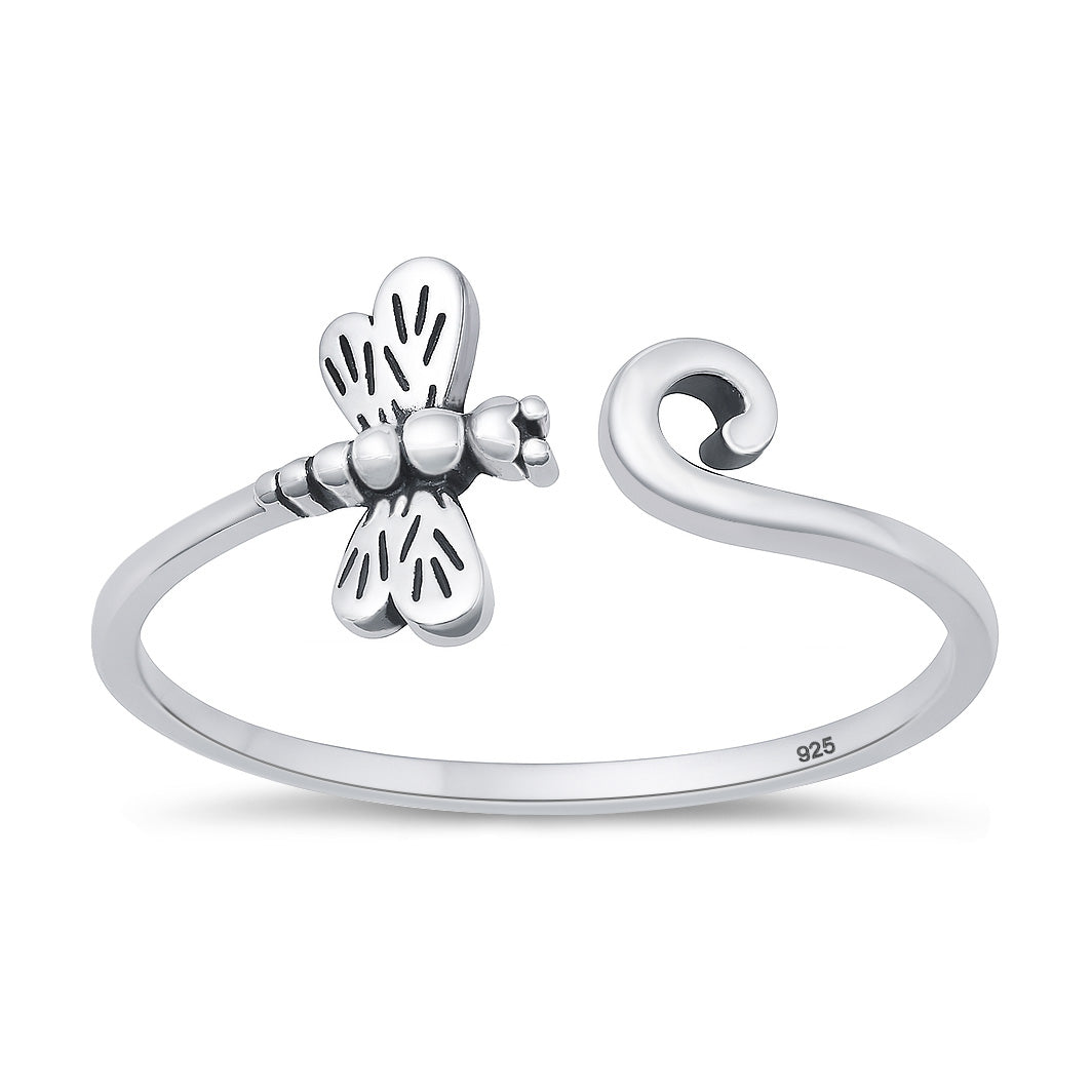 Sterling Silver Dragonfly Ring