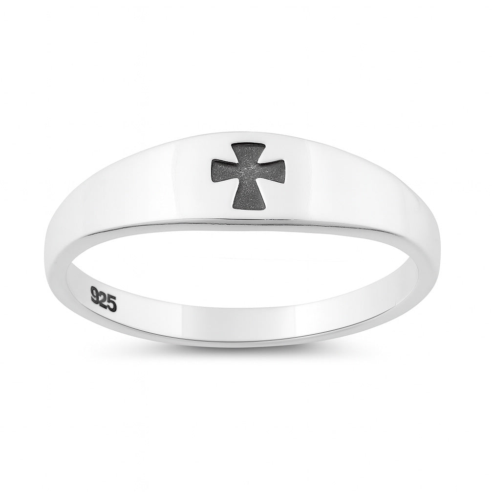Sterling Silver Cross Ring