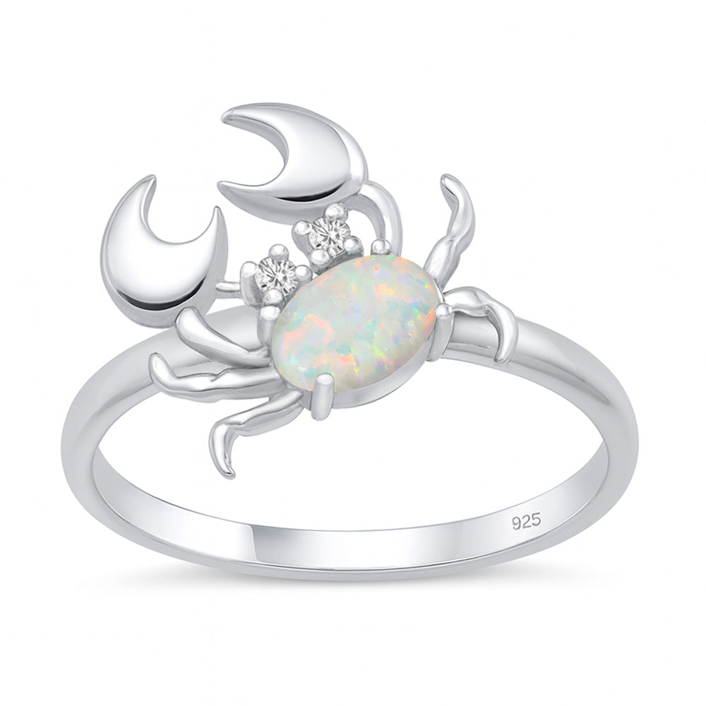 Sterling Silver Crab Ring