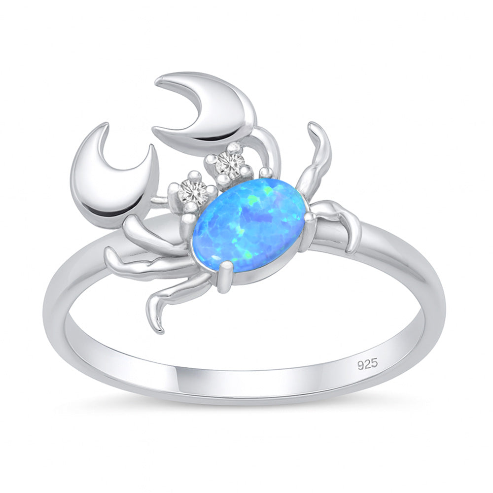 Sterling Silver Crab Ring