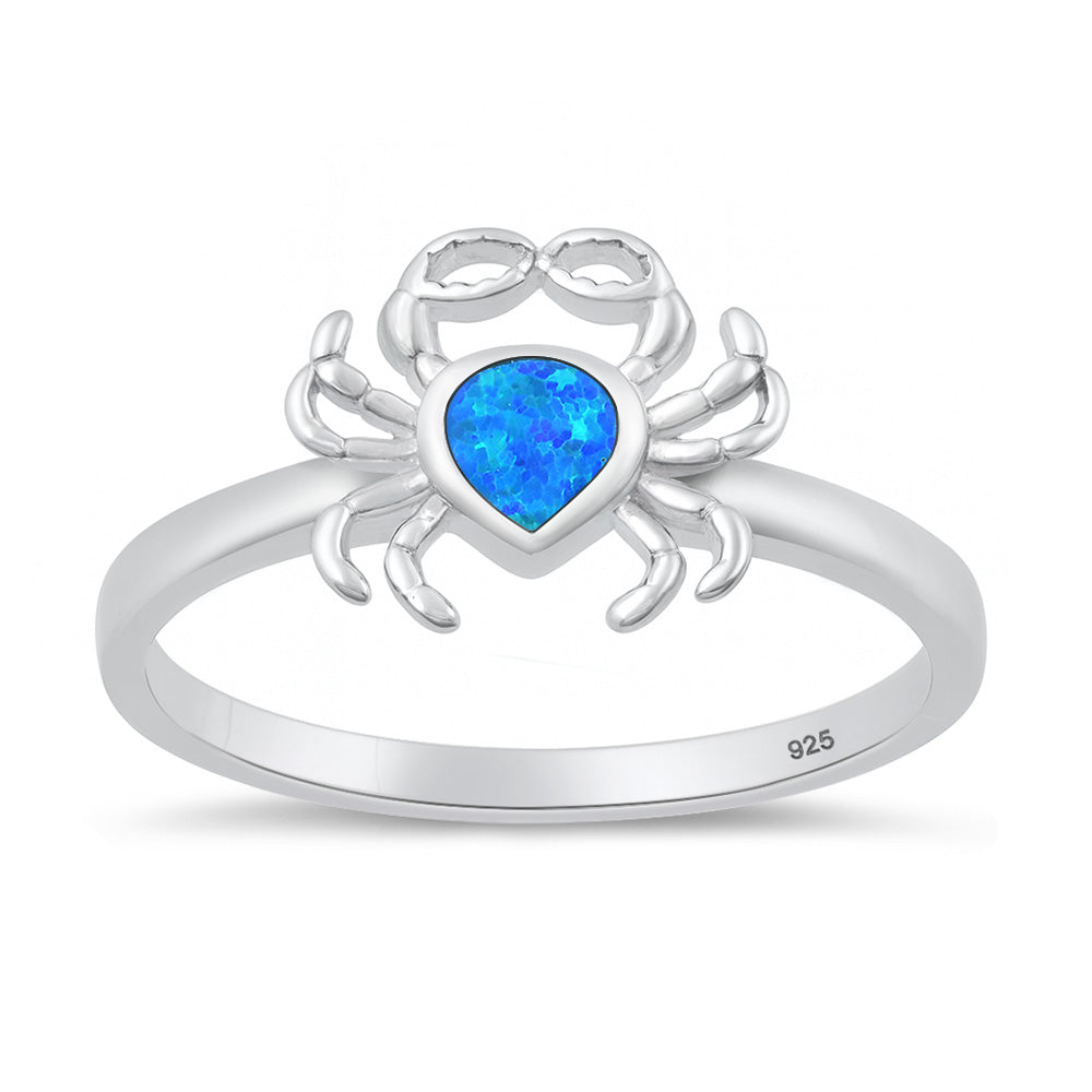 Sterling Silver Crab Ring