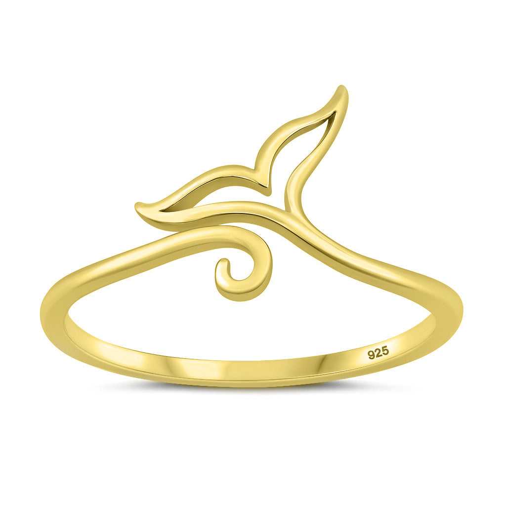 Sterling Silver Whale Ring