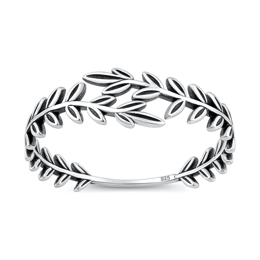 Sterling Silver Leaf Ring