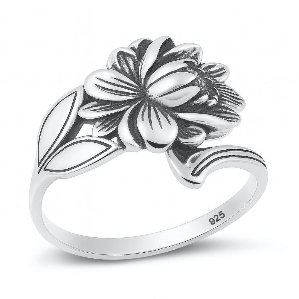 Sterling Silver Flower Ring