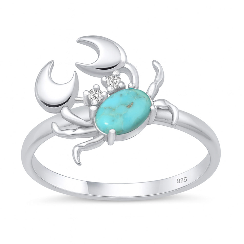 Sterling Silver Crab Ring