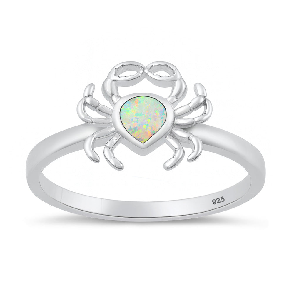 Sterling Silver Crab Ring
