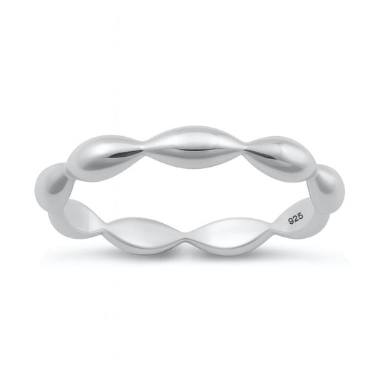 Sterling Silver Wave Ring