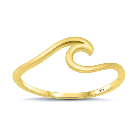 Sterling Silver Wave Ring