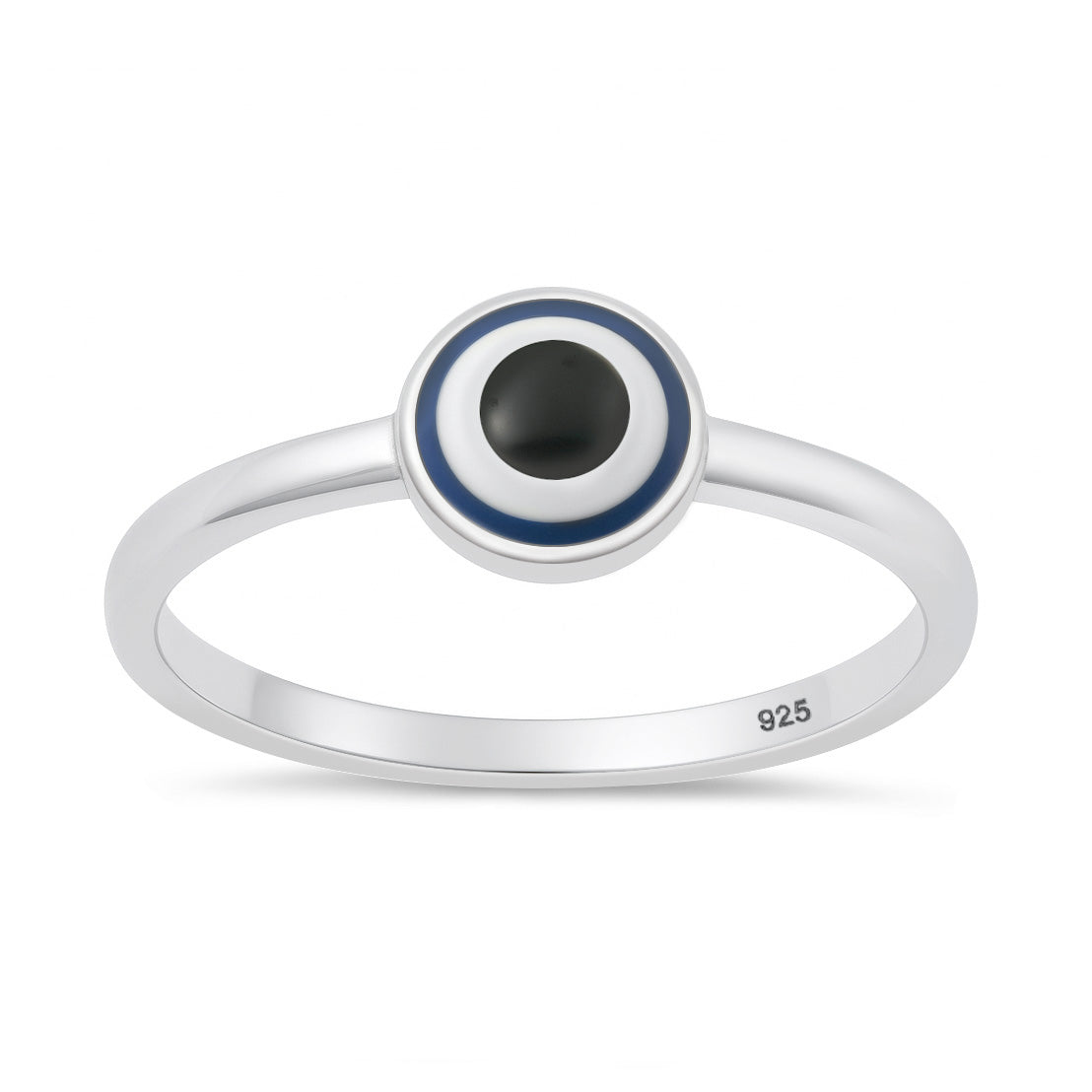 Sterling Silver Evil Eye Ring
