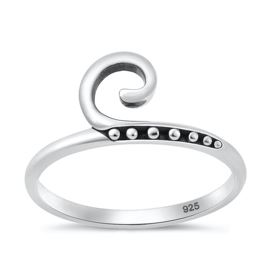 Sterling Silver Wave Ring