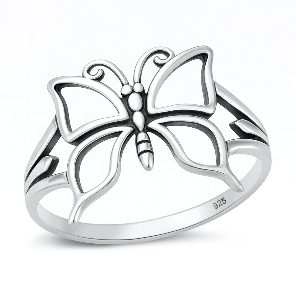 Sterling Silver Butterfly Ring