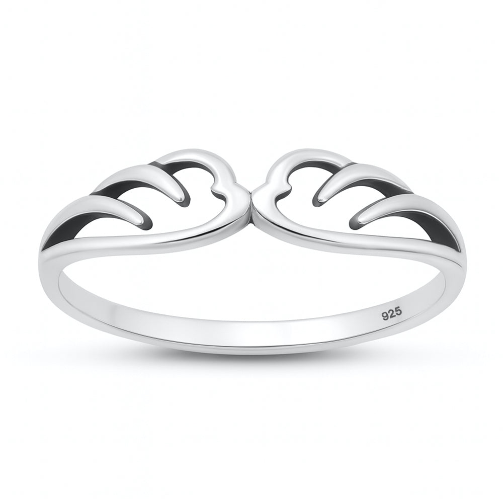 Sterling Silver Angel Wing Ring