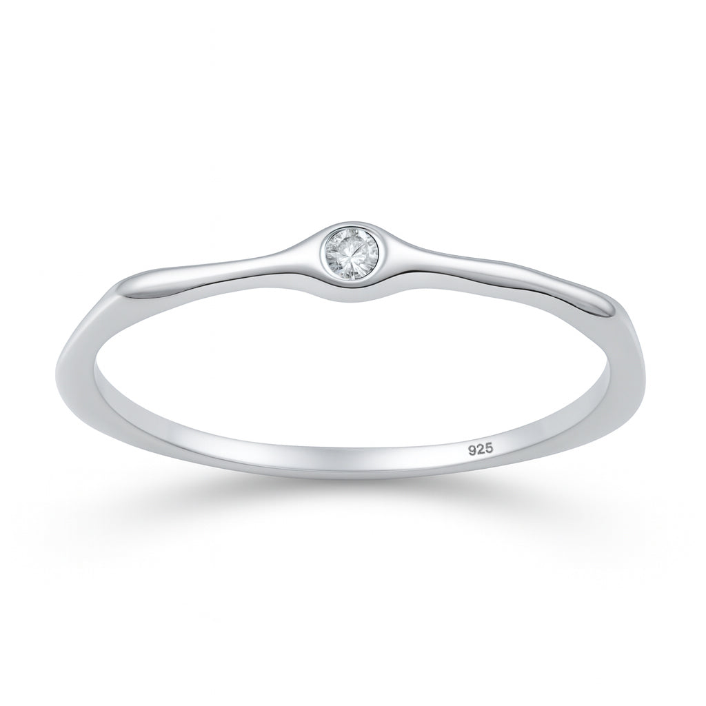 Sterling Silver Cubic Zirconia Ring