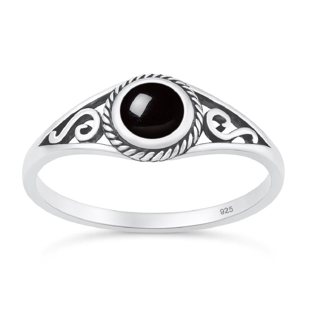 Sterling Silver Halo Rope Knot Ring