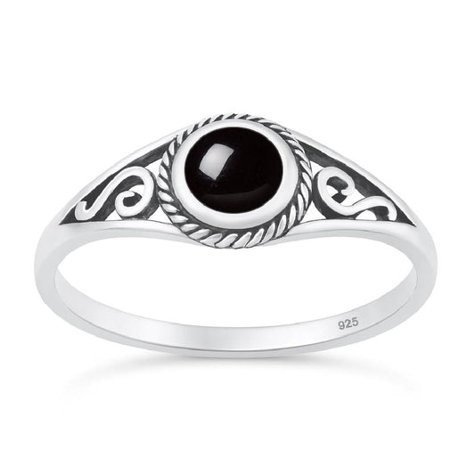 Sterling Silver Halo Rope Knot Ring