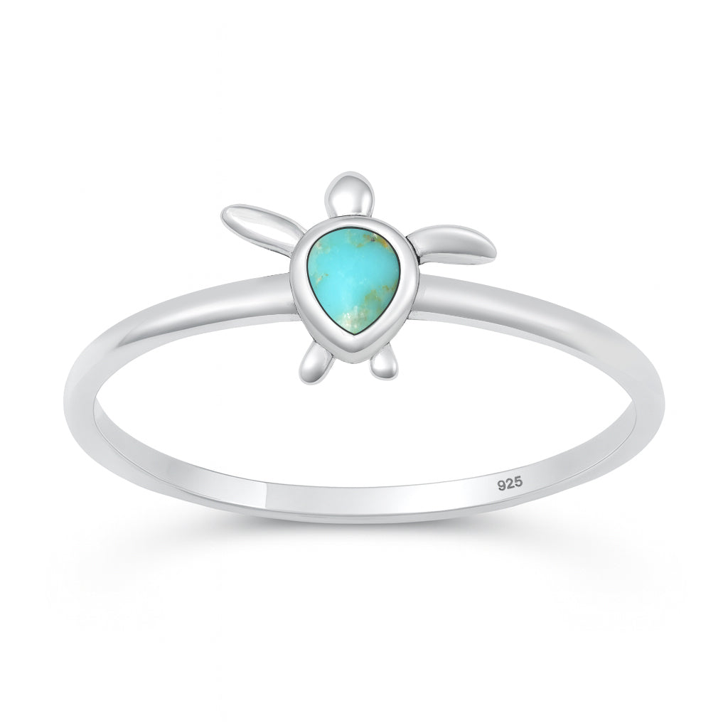 Sterling Silver Sea Turtle Ring