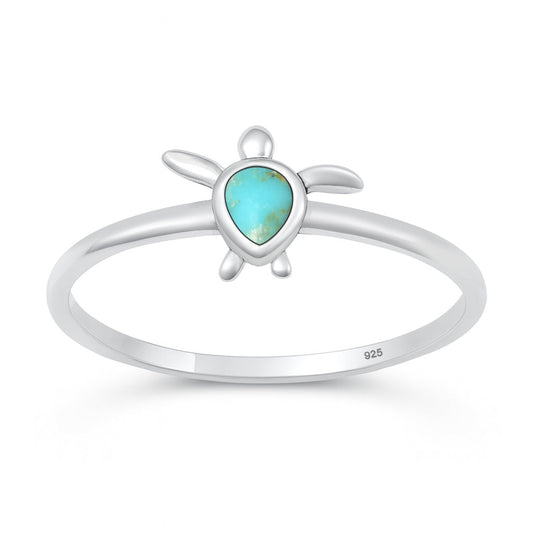 Sterling Silver Sea Turtle Ring