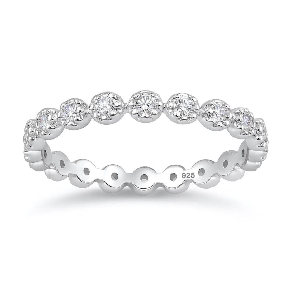 Sterling Silver Eternity Stacking Ring