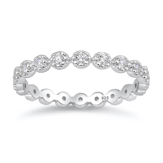 Sterling Silver Eternity Stacking Ring