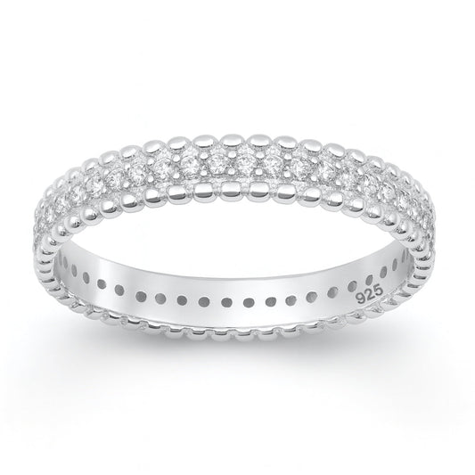 Sterling Silver White CZ Ring