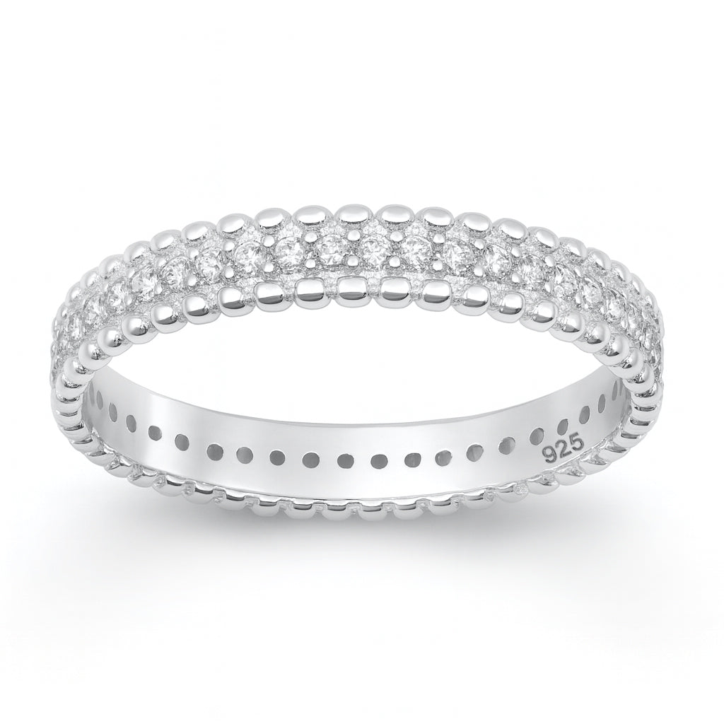 Sterling Silver White CZ Ring