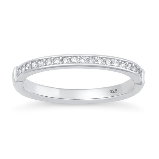 Sterling Silver Clear CZ Ring