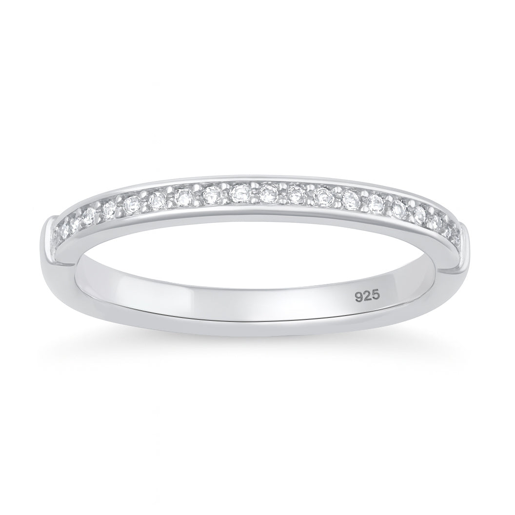 Sterling Silver Clear CZ Ring
