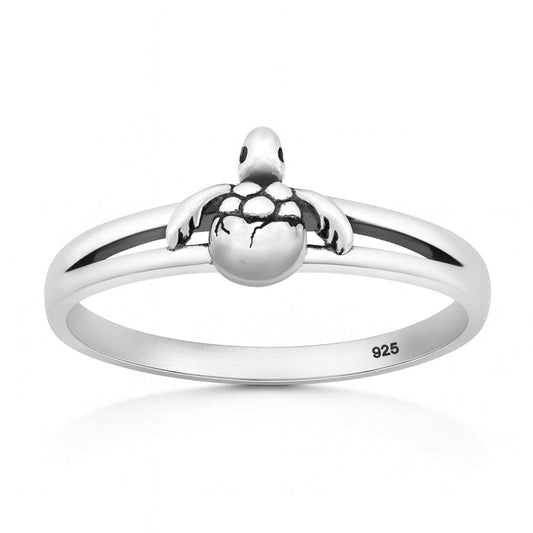 Sterling Silver Turtle Ring