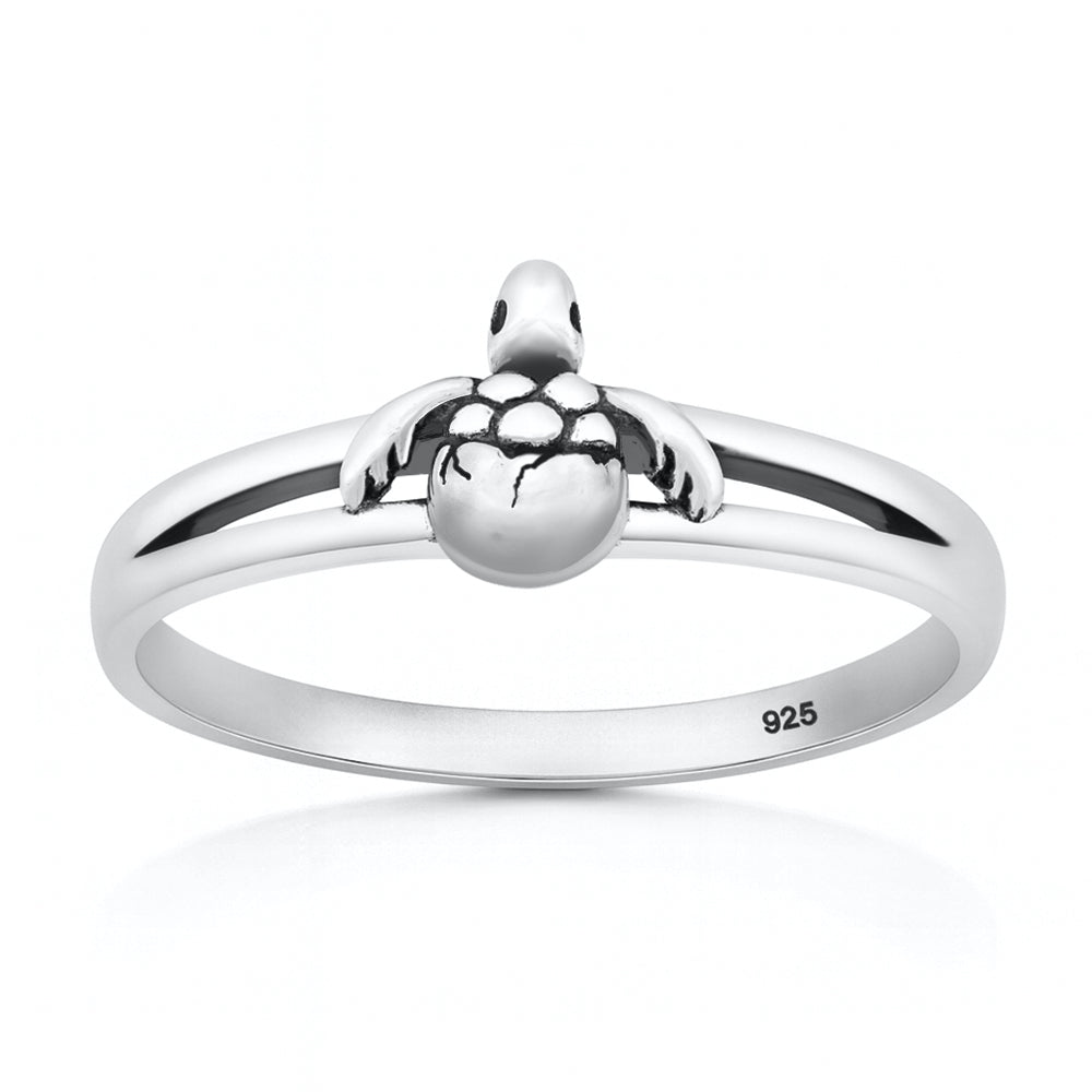 Sterling Silver Turtle Ring