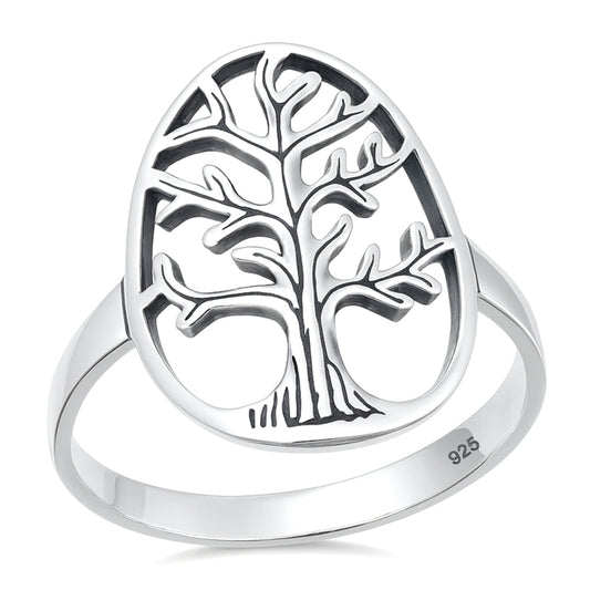 Sterling Silver Tree of Life Ring