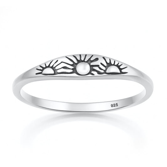 Sterling Silver Sun Ring