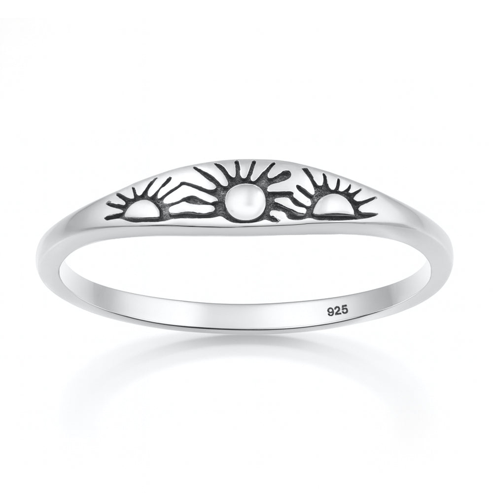 Sterling Silver Sun Ring