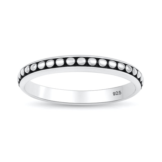 Sterling Silver Bali Stacking Ring