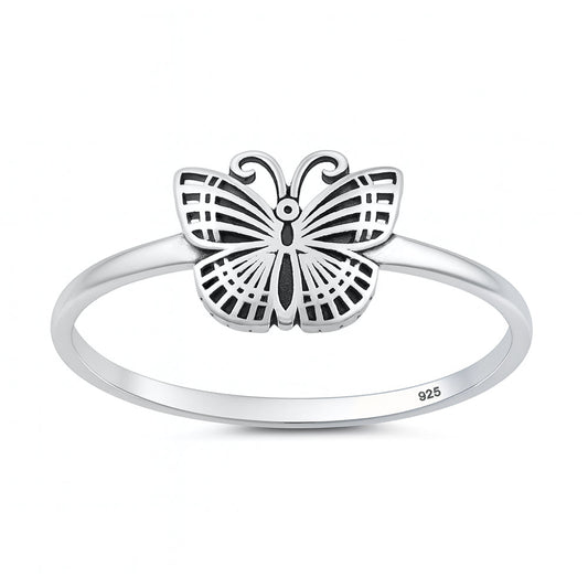 Sterling Silver Butterfly Ring