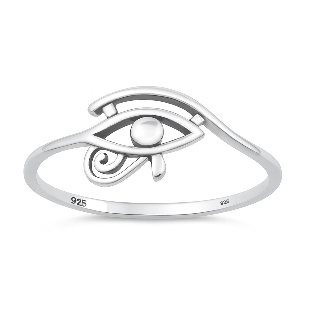 Sterling Silver Eye of Hourus Ring
