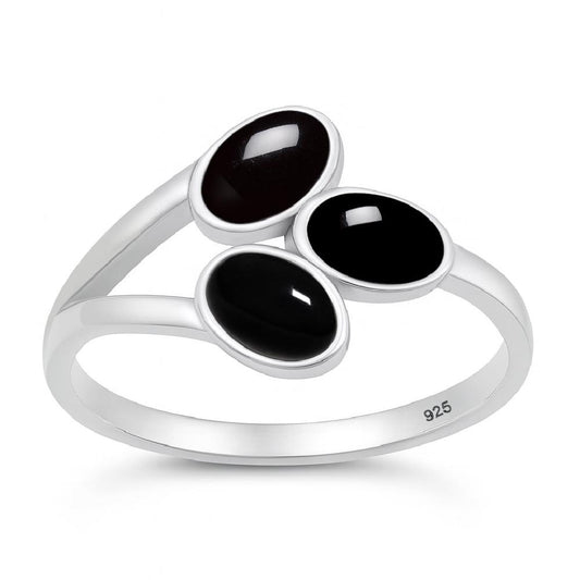 Sterling Silver Black Onyx Ring