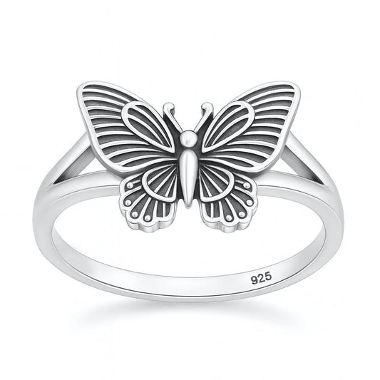 Sterling Silver Butterfly Ring