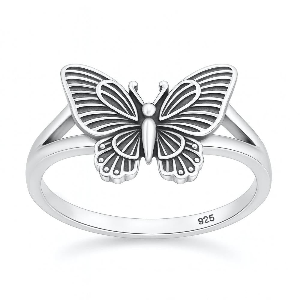 Sterling Silver Butterfly Ring