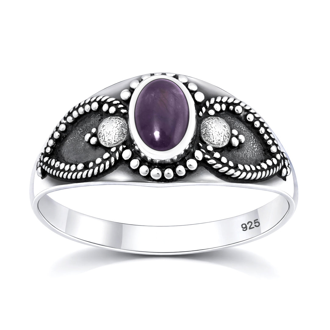 Sterling Silver Amethyst Ring