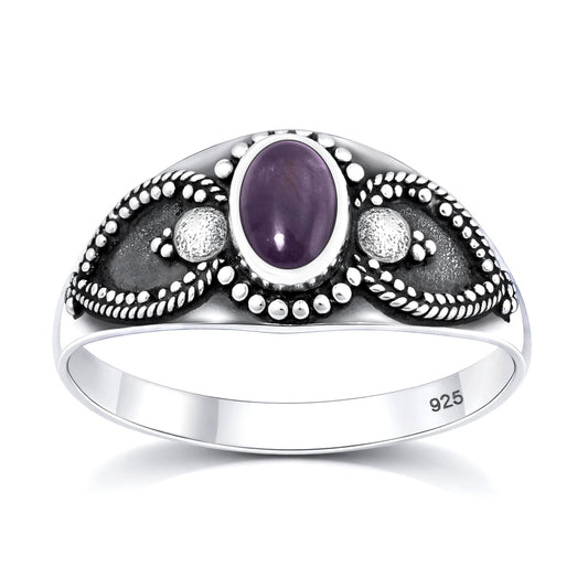 Sterling Silver Amethyst Ring