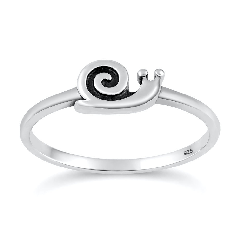 Sterling Silver Snail Ring