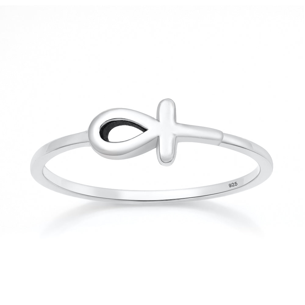 Sterling Silver Ankh Ring