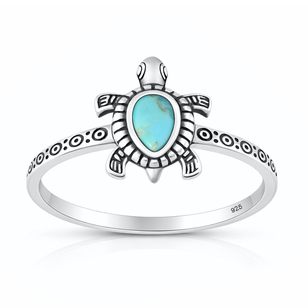 Sterling Silver Sea Turtle Ring