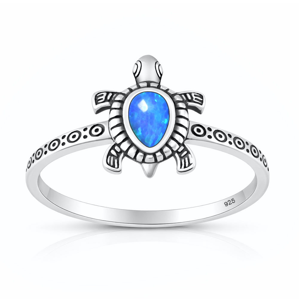 Sterling Silver Sea Turtle Ring