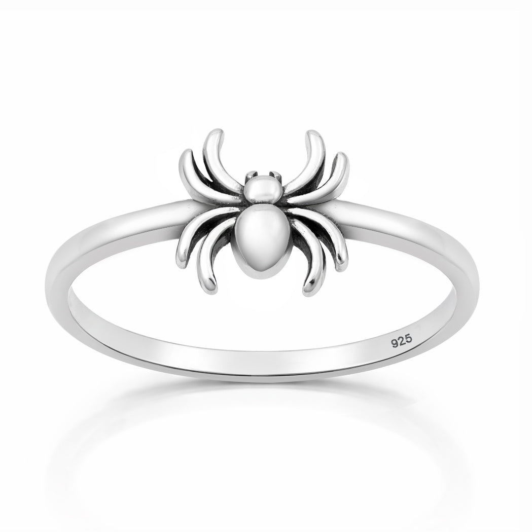 Sterling Silver Spider Arachnid Ring