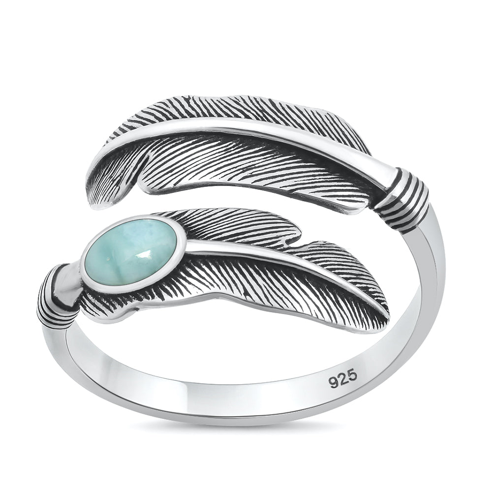 Sterling Silver Feather Ring