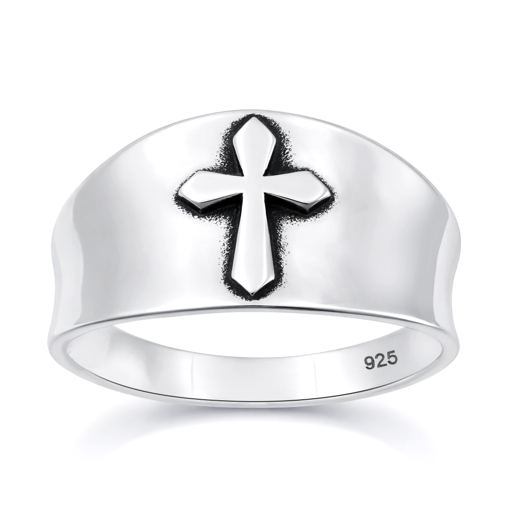 Sterling Silver Cross Ring
